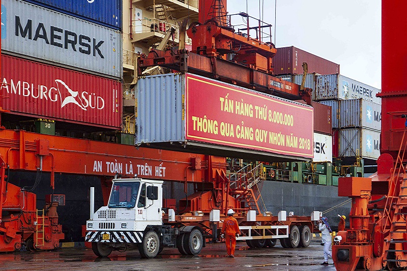 Cảng Quy Nhơn cán cột mốc 8 triệu tấn hàng hóa/năm